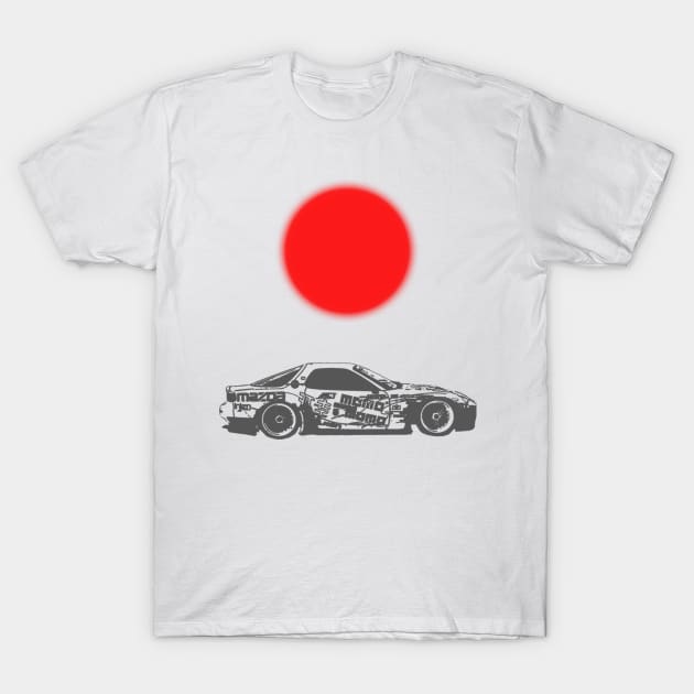 Japan Pride! RX-7 T-Shirt by RodeoEmpire